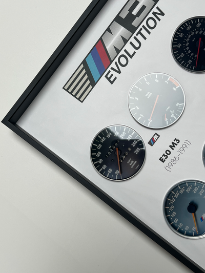 BMW M3 3D Gauge Wall Art – Motorsport Series
