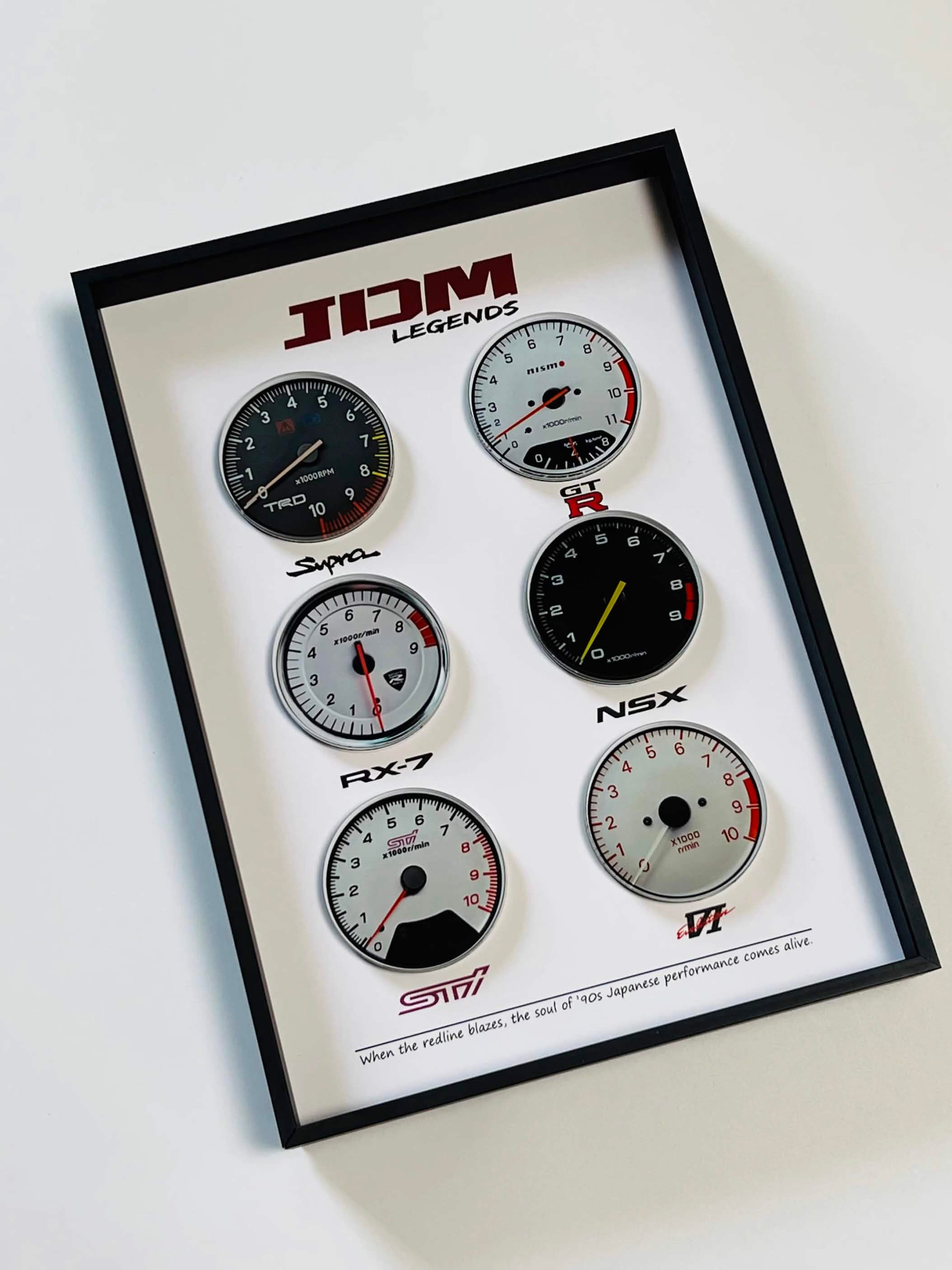 JDM Legends 3D Gauge Wall Art